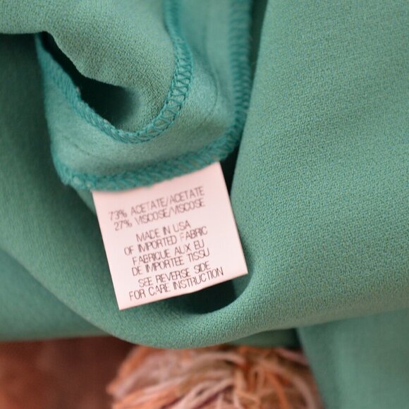 NWT Theory Green Satin 'Maudia' Blouse Sz L - Picture 8 of 8